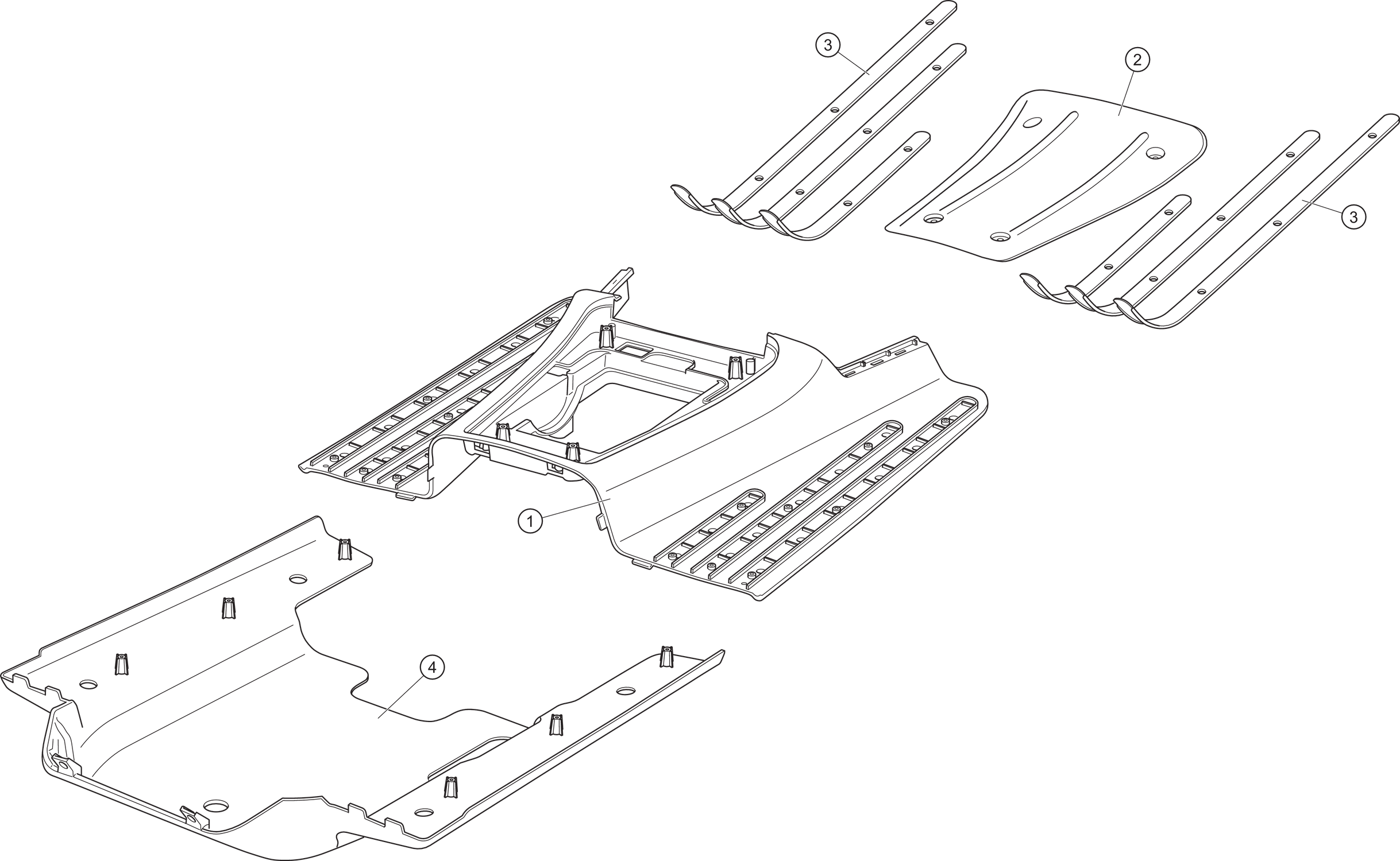 Montaje del espacio para los pies Nova