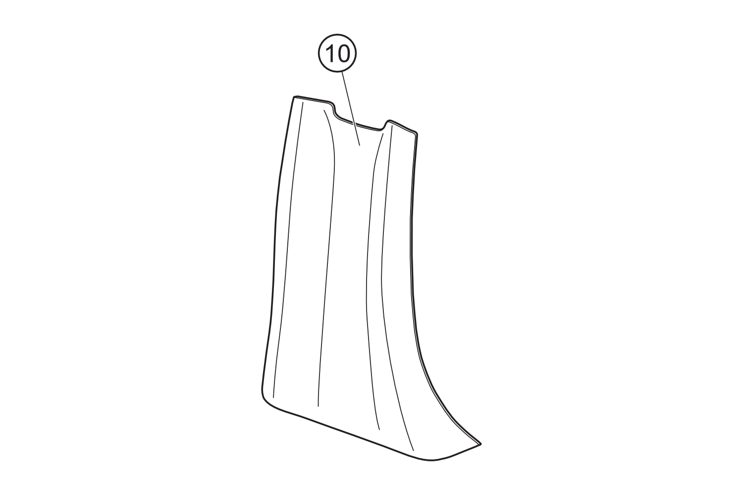 10 - Beinschildverkleidung vorn  türkis  NOVA