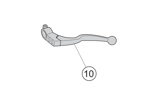 10 - Maneta de freno trasero con soporte NOVI