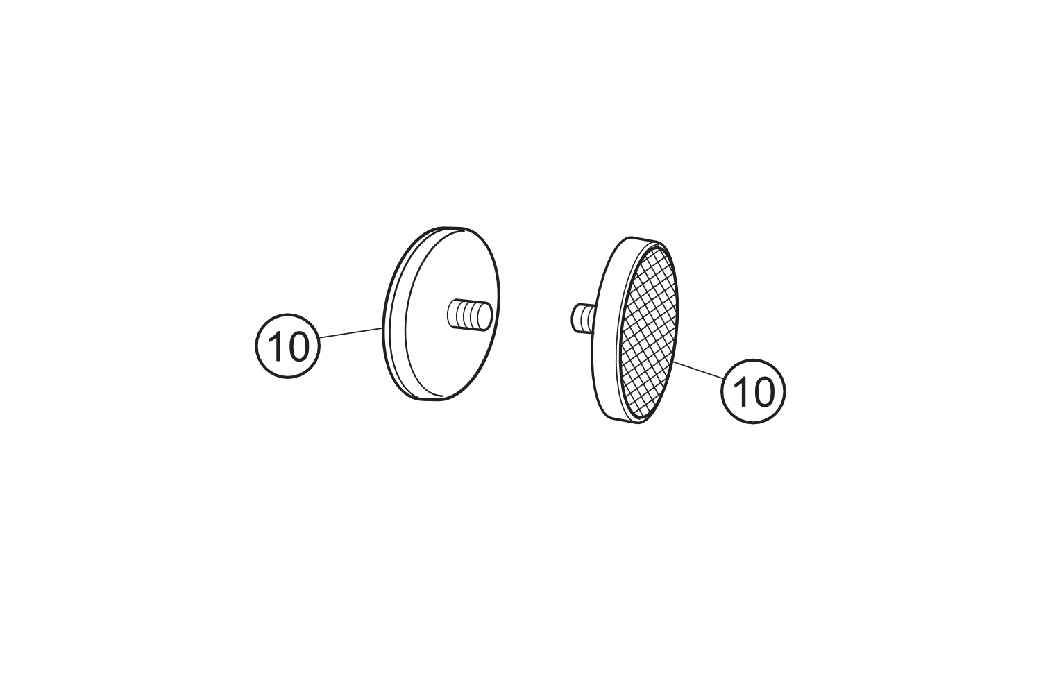 10 - Reflector naranja todos los modelos excepto NOVUM