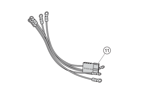 11 - Cable de conexión batería/motor para controlador LB2016 todos los modelos