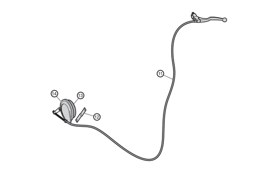 11 - Cable freno trasero NOVI NOVANTIC
