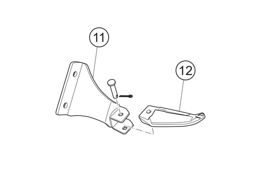 11 - Soporte reposapiés izquierdo NOVI