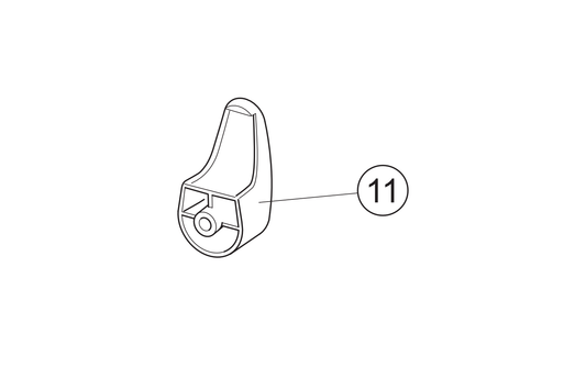 11 - Taschenhaken  rot  NOVA