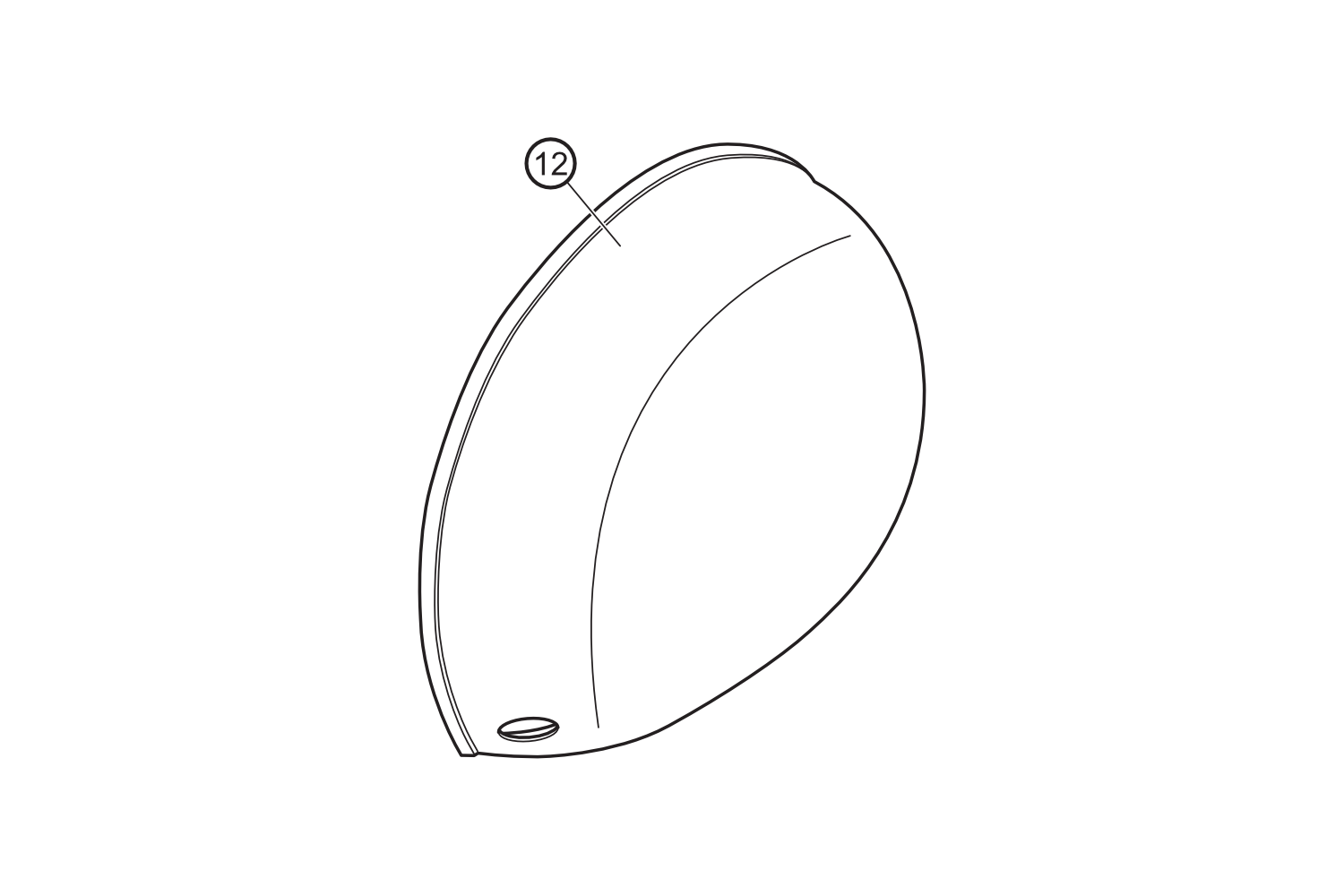 12 - Panel lateral izquierdo rojo NOVA