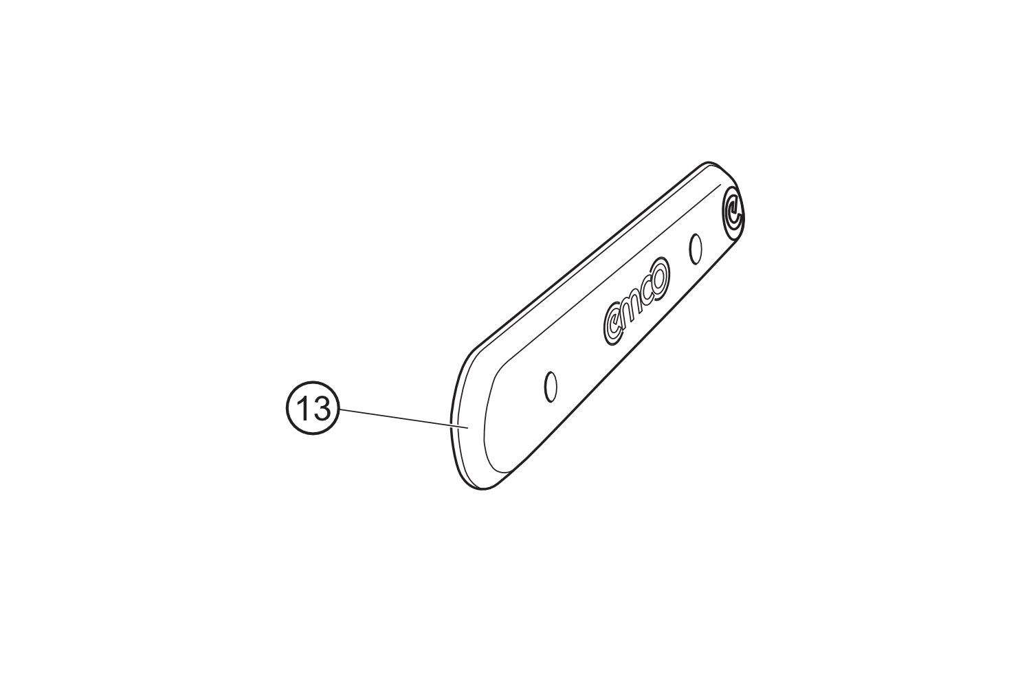 13 - Tapa basculante trasera izquierda negra NOVA