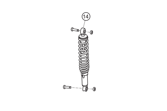 14 - Amortiguador trasero NOVA