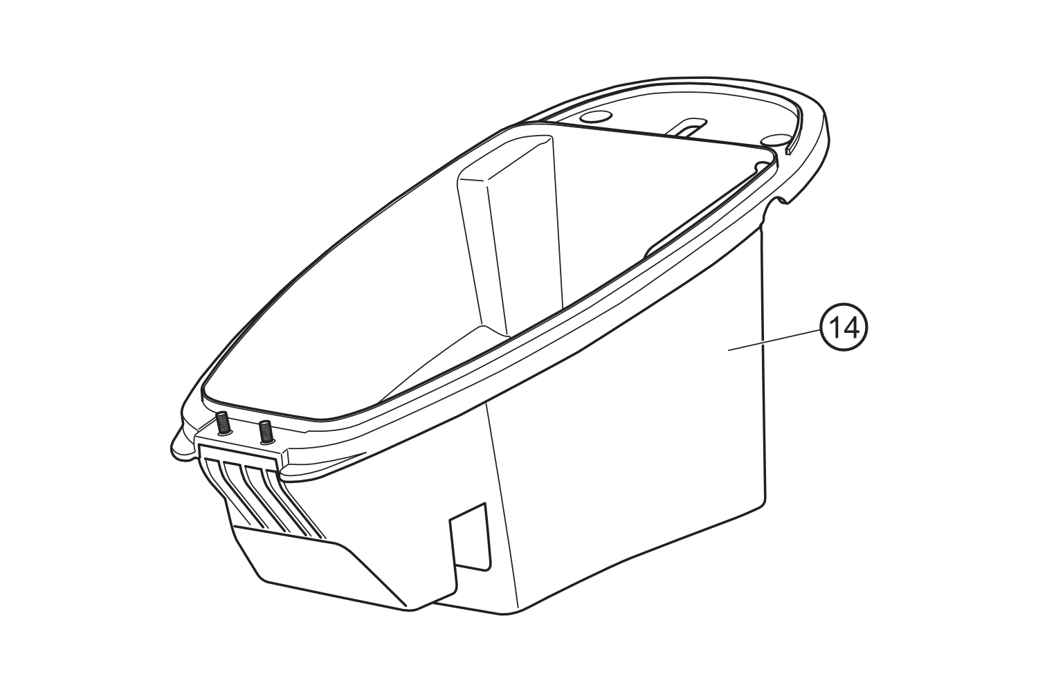 14 - Compartimento para casco NOVA