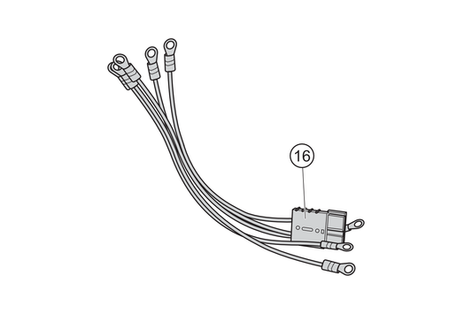 16 - Cable de conexión batería/motor para controlador LB2016 todos los modelos