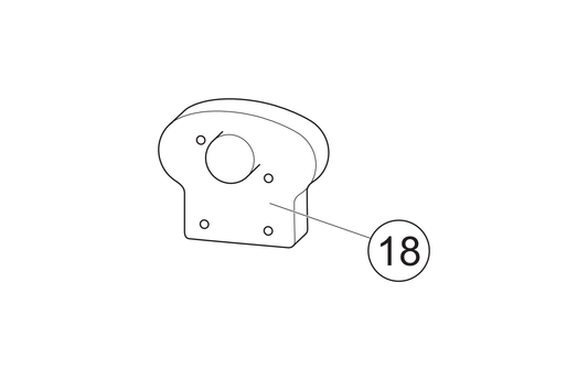 18 - Tapa luz matrícula roja NOVA