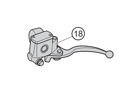 18 - Depósito líquido de frenos NOVA negro izquierdo