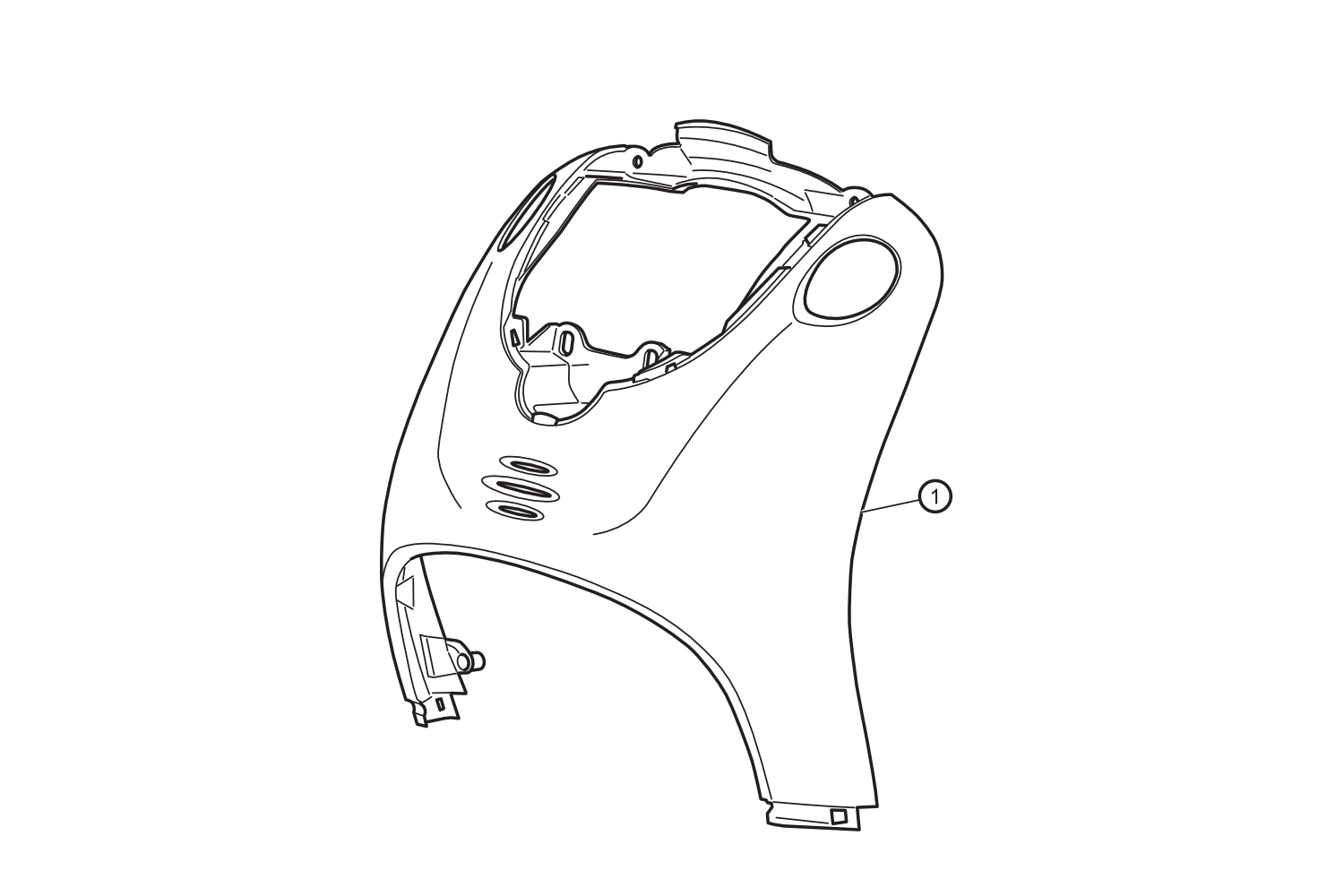 01 - Carenado frontal beige NOVI