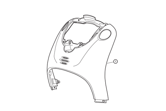 01 - Carenado delantero negro NOVI