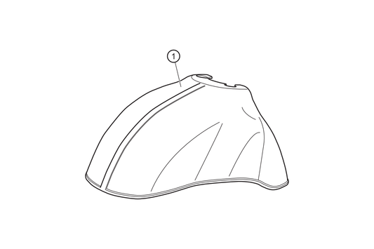 01 - Guardabarros delantero grande turquesa NOVA