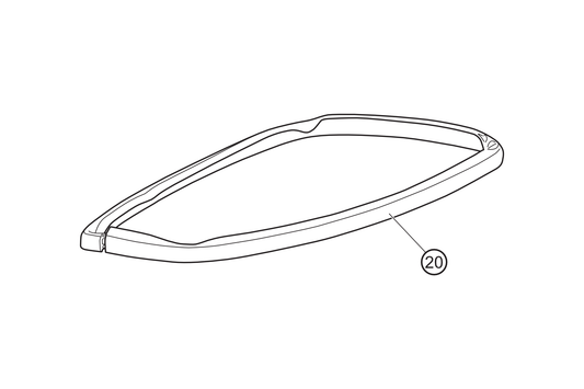 20 - Goma compartimento casco L=1125 mm NOVA