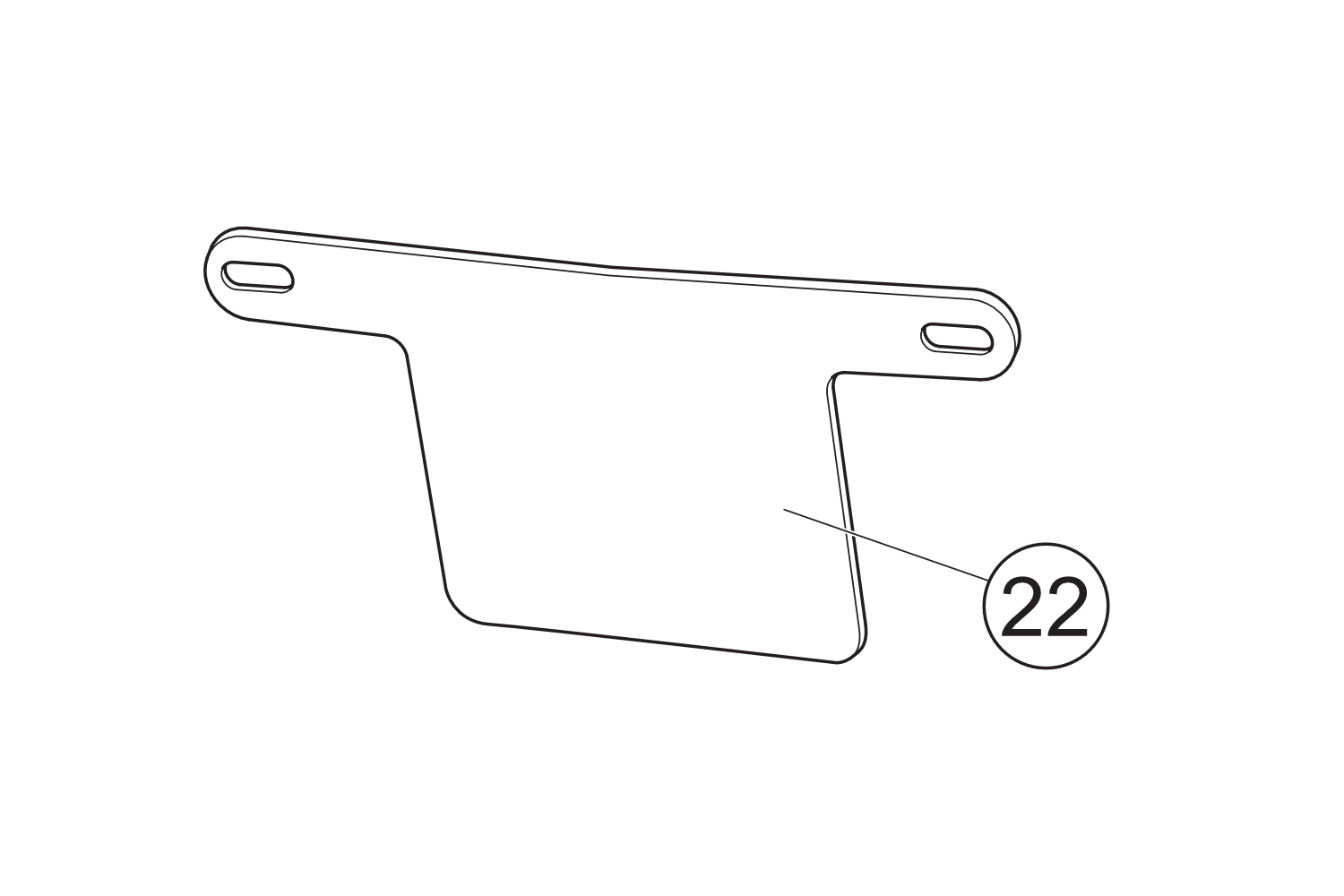 22 - Adapter Kennzeichenhalter  alle Modelle