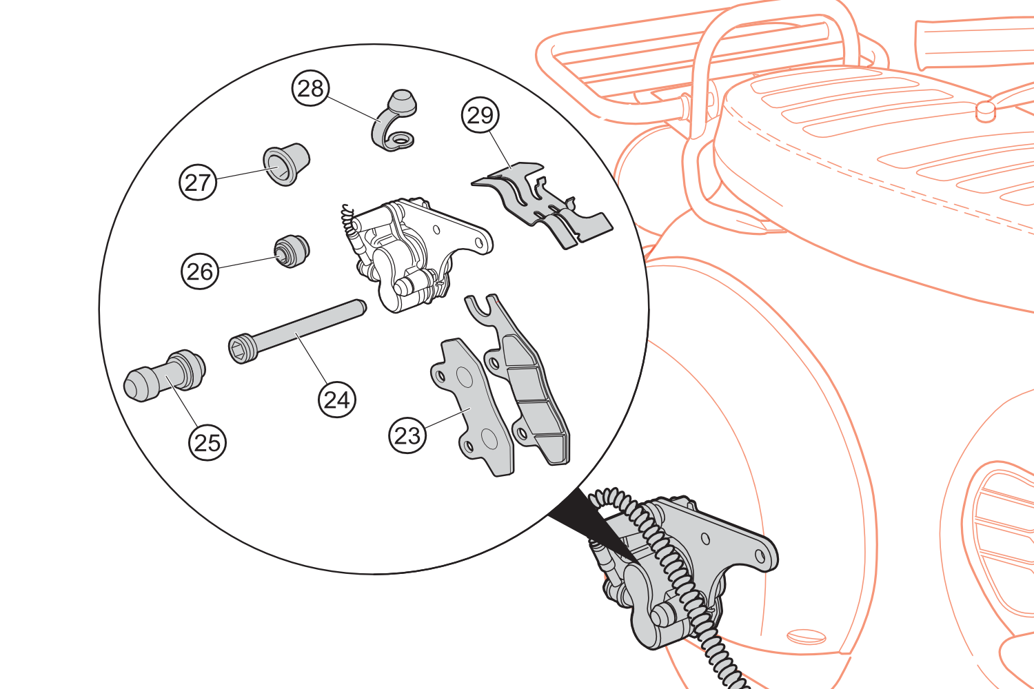 23 - Pastillas de freno de disco trasero NOVA 3000