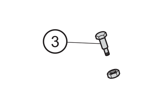 03 - Tornillo y tuerca palanca freno delantero NOVA