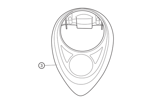03 - Tapa velocímetro cromada NOVI