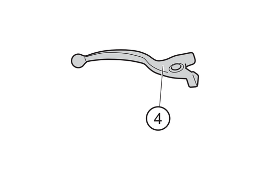 04 - Maneta de freno derecha negra NOVA MY2017