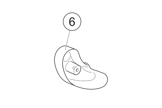 06 - Tapa basculante delantera derecha cromada NOVA