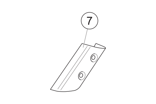 07 - Cubierta horquilla izquierda cromada NOVA