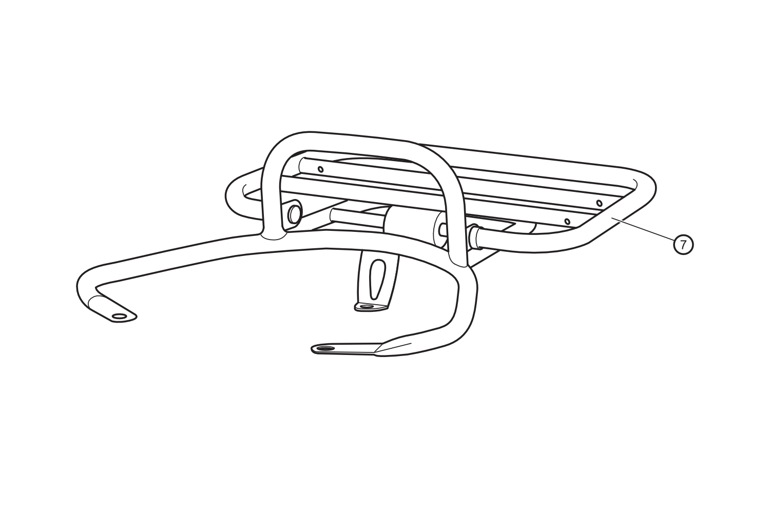 07 - Luggage rack NOVA stainless steel EET