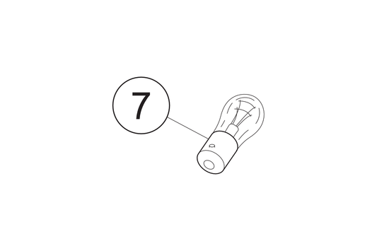 07 - Rear light bulb 5/21W/12V BAW15d NOVETTE TWIN NOVI NOVAX