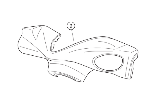 09 - Cubre manillar exterior azul NOVI