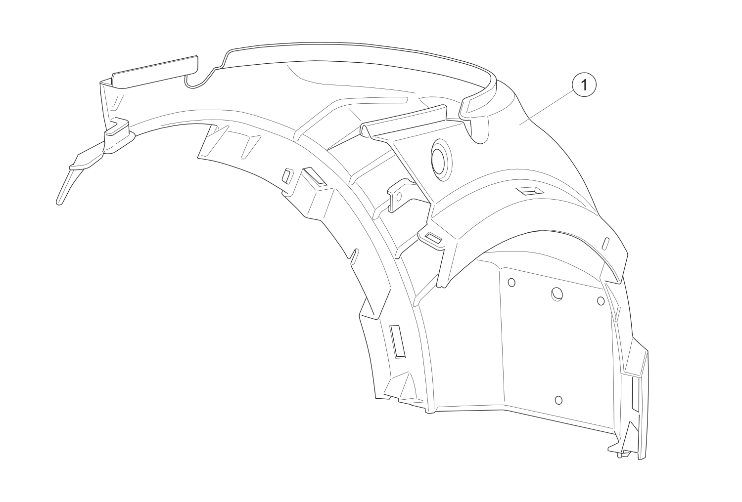 01 - Rear fender blue SWS NOVA