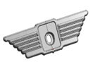 Soporte para logotipo cromado (sin pegatina) <tc>DREEMS</tc> Amalfi